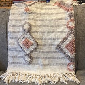 Shabby chic boho throw